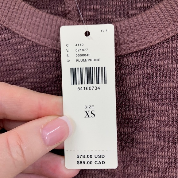 Anthropologie Left Of Center Bias Cut Babydoll Slub Knit Top Sz XS - Picture 5 of 9